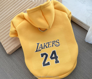 Vêtements pour chien d'automne et d'hiver, sweat-shirt à capuche, pull <span class=keywords><strong>NBA</strong></span> avec numéro de basket-ball, vêtements pour chien, sweat-shirt à capuche, vêtements pour chats et chiots de petite et moyenne taille - Product Image 6