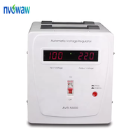 5000VA 130-270V ke 220-230V Satu Fasa Tipe Relay Elektronik AVR AC Regulator Tegangan Otomatis Stabilizer Tampilan Digital CE