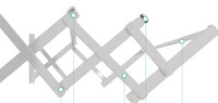 Tendedero de Ropa Plegable de 5 Niveles, Extensible, Multifuncional, Simple, Moderno, de Acero Inoxidable, para Montar en la Pared, Ahorra Espacio