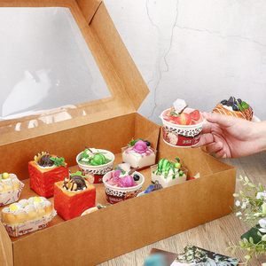 Picnic Party Outing Kraft Cardboard Paper Food Packaging <b>Boxes</b> Take Away Food Containers Restaurant Paper Food Container - Product Image 4