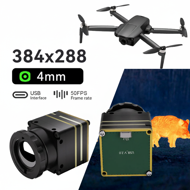 Infrared Thermal Imaging Camera Module 384x288 4mm Lens Vox for UAV & Robotics Integration with SDK | OEM/ODM Support