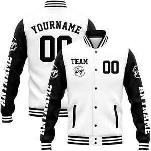 Veste universitaire unisexe sur mesure, veste en molleton, veste de baseball, broderie de logo de haute qualité, uniforme d'équipe - Product Image 1