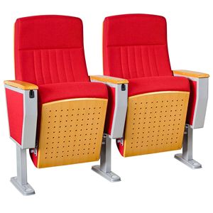 Sillas de Auditorio Jiarunde C-870A Rojas con Reposabrazos para Uso en Teatro y Sala de Conferencias - Product Image 1