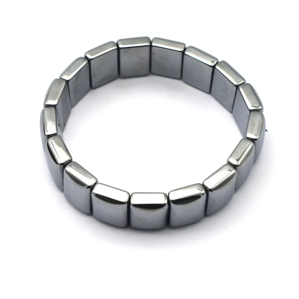 High Quality Terahertz Stone Wave Bracelet Bangle Gemstone Rectangle BeadためBeauty Treatment