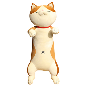 Almohadas de Peluche Suaves Personalizadas al por Mayor de Shiba Inu, Juguetes Divertidos de Animales de Peluche, Almohada Larga de Perro/Gato para Bebés - Product Image 1
