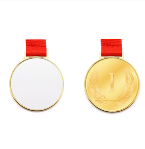 Venta <span class=keywords><strong>al</strong></span> por Mayor de Medallas de Gimnasia Baratas, Medallas de Maratón Sublimables en Blanco, <span class=keywords><strong>Medalla</strong></span> de Honor Lisa para Ganadores - Product Image 1