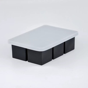 Moule à glace en silicone de qualité alimentaire à 6 cavités, empilable, durable, réutilisable avec couvercle - Product Image 6