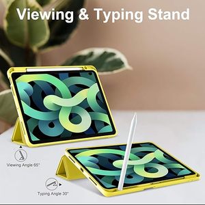 Pour <span class=keywords><strong>iPad</strong></span> <span class=keywords><strong>Air</strong></span> 11 <span class=keywords><strong>étui</strong></span> magnétique 2024 / <span class=keywords><strong>Air</strong></span> 5th 4th <span class=keywords><strong>génération</strong></span> 10.9 coque arrière flexible en TPU avec support porte-crayon <span class=keywords><strong>étui</strong></span> pour tablette - Product Image 2