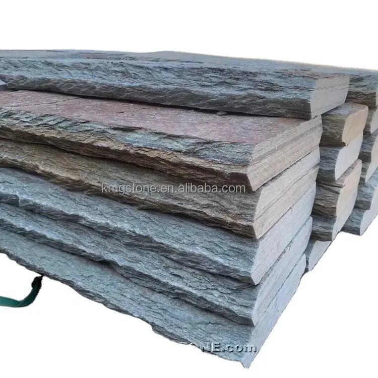 Custom-Size Outdoor Stone Cladding Panels Rusty Black Limestone Antacid Erosion Resistance Culture Stone Tile Cap Brick Exterior