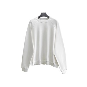 Pull-over en molleton de coton uni à col ras du cou pour dropshipping, Sweat-shirt oversize à épaules tombantes pour homme, style designer - Product Image 5