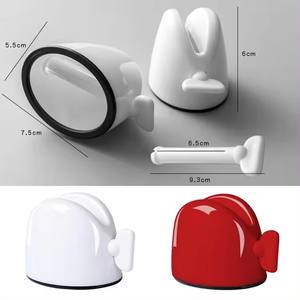 ร้อนขายเครื่องจ่ายยาสีฟันที่นั่งยืนมัลติฟังก์ชั่คู่มือหมุนชุดอุปกรณ์ห้องน้ําที่กําหนดเอง - Product Image 4