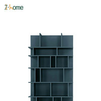 Étagère murale modulaire en aluminium sur mesure, style minimaliste moderne et luxueux, avec éclairage LED pour chambre à coucher, salon, bureau