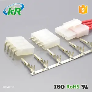 KR4200 penggantian molex 4.2mm Pitch mini cocok ATX 5557 perempuan laki-laki 2 3 4 5 6 Pin kawat ke papan konektor kabel