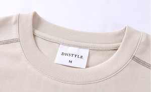 เสื้อยืดแขนสั้นผ้าคอตตอนหนา 250GSM ตะเข็บเปลือย ป้องกันขนร่วง สไตล์มินิมอลอเนกประสงค์สำหรับผู้ชาย JP รับผลิตตามสั่งขายส่ง - Product Image 3