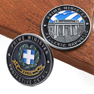 Fabricantes de monedas personalizadas Metal aleación de zinc 2d 3D Reversible impreso monedas conmemorativas esmalte Logo monedas de plata antiguas - Product Image 1