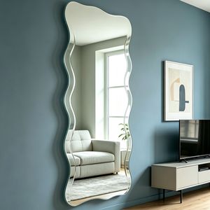 <span class=keywords><strong>Miroir</strong></span> corporel pleine longueur HD <span class=keywords><strong>Ultrafragola</strong></span> ondulé, moderne, irrégulier, sans cadre, grand format, pour la décoration, vente en gros, sur mesure - Product Image 6