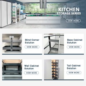 Modern 2-Shelf Swing Tray Lazy Susan with Soft-Close for Blind Base <strong>Corner</strong> Cabinets Le-Mans <strong>Corner</strong> <strong>Unit</strong> - Product Image 5