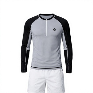 <b>Men</b> Latest Design <b>Compression</b> <b>Shirt</b> Quick Dry Breathable Slim Fit Spandex/Polyester O-Neck Rash Guard Gym Wear - Product Image 3