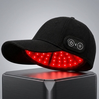 Gorro Infrarrojo Inalámbrico con Luz LED para el Cuero Cabelludo, Gorro con Luz Roja, Casco Infrarrojo, Gorro de Terapia con Luz Roja NIR LED