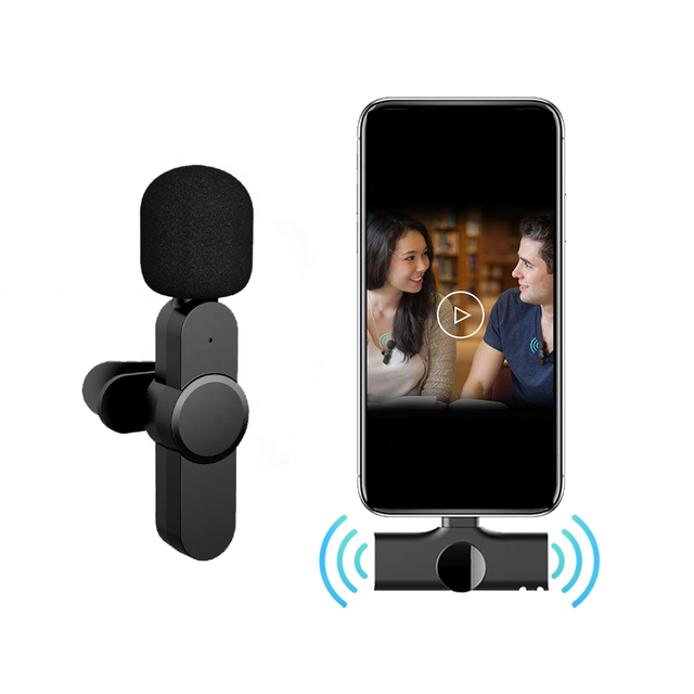 Professional Outdoor Live Streaming Wireless Lavalier Microphone with Type C Connector Noise Cancelling & Lightweight Design