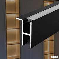 Lumière LED pour armoire de haute qualité T5, profil en aluminium moulé sous pression de 5 mm, surface anodisée gris/noir/or/argent, CRI 90, bande lumineuse néon