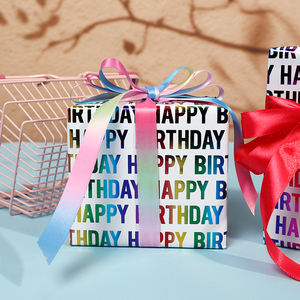 Factory Wholesale 80g <b>Christmas</b> Custom <b>Luxury</b> Gift Wrap <b>Paper</b> 43*300cm <b>Wrapping</b> <b>Paper</b> for Packaging - Product Image 1