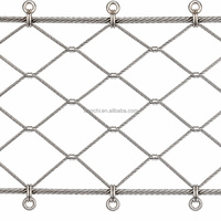 Filet de protection anti-drone en acier inoxydable personnalisé, filet de sécurité noué en corde, protection UAV contre les mailles métalliques