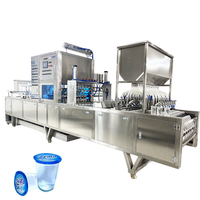 Machine complètement automatique de remplissage et de cachetage de tasse d'eau minérale avec la tasse à l'intérieur de la fonction de lavage