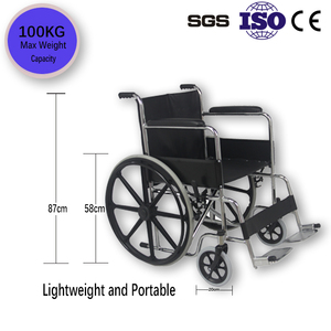 Fauteuil roulant pliant De base à vendre, fauteuil roulant standard Offre Spéciale Sillas De Ruedas, fauteuil roulant orthopédique en acier manuel - Product Image 4
