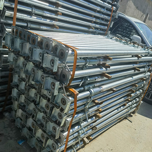 Poteau de support en acier galvanisé robuste et réglable, tige télescopique en acier pour échafaudages de construction, acier réglable - Product Image 4