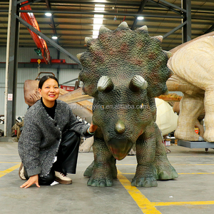 Costume de <span class=keywords><strong>dinosaure</strong></span> Animatronic OEM complet du corps étanche d'approvisionnement d'usine Costume de Triceratops de bébé réaliste pour les événements - Product Image 3