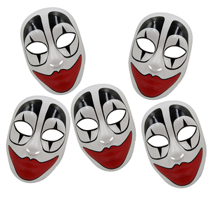 <span class=keywords><strong>Maschera</strong></span> in Plastica Spaventosa da Clown <span class=keywords><strong>con</strong></span> Teschio, Labbra Bianche e Rosse, Accessori per Feste dall'Atmosfera Sinistra e Super Naturale - Product Image 4