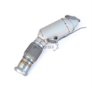 Tuyau d'échappement catalytique en acier inoxydable 304 pour <span class=keywords><strong>BMW</strong></span> <span class=keywords><strong>320i</strong></span> 325i 330i G20 B48 2.0T 2019-2026 Catalyseur à haut débit - Product Image 6