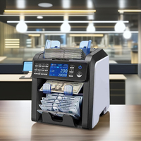 AL-950 Offre Spéciale Chuanwei Machine 2 CIS Compteur de billets de banque Mixte Valeur Comptage de l'argent pour les banques