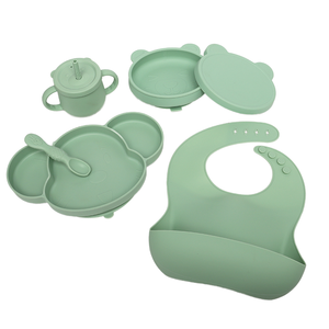 Juego de Alimentación para Bebés de Silicona sin BPA, Grado Alimenticio, para el Destete, Incluye Plato con Ventosa, Utensilios y Tazón con Dibujos Animados - Disponible para OEM y ODM - Product Image 5