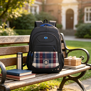 Multi Functional Students <b>Backpack</b> Large Capacity Metal Label logo Waterproof <b>Backpack</b> College Campus <b>Big</b> <b>Backpack</b> - Product Image 1