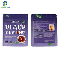 Pochette d'emballage de thé en vrac écologique et sacs sac d'emballage en papier d'aluminium avec fermeture à glissière pour thé en vrac du Sri Lanka