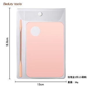 Nueva Paleta de Mezcla de Maquillaje Acrílica Transparente de Marca Privada, Bandeja de Mezcla para <span class=keywords><strong>Arte</strong></span> de Uñas con Espátula - Product Image 5