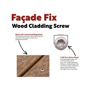 Vis de fixation pour bardage en bois, vente chaude |   Acier inoxydable - Product Image 3