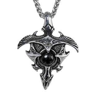 Collar de Hombre de Acero Inoxidable con Colgante de Barco Dragón Vikingo Nórdico y Símbolo Valknut, Estilo Punk Vintage, Joyería de Regalo - Product Image 4