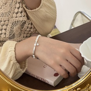 Yinruitai S925 Pulsera de plata de ley con perlas naturales, diseño de cuerda simple, joyería elegante para mujer, uso diario - Product Image 1