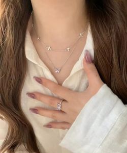 Collar de Mariposa de Oro de 18K con Diamantes de Laboratorio, Diseño Delicado y Apilable, Gema Libre de Conflictos, Joyería Minimalista para Mujer - Product Image 5