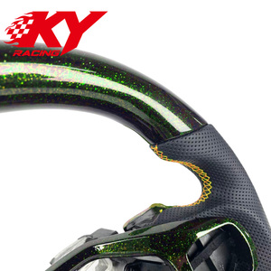 พวงมาลัยหนังฟลูออเรสเซนต์/ฟอสเฟอร์ สำหรับฟอร์ด เอ็กซ์พลอเรอร์ ST XLT TFD TFC TUB Tremor รุ่นคัสตอม สปอร์ต สไตล์ - Product Image 2