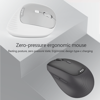 Mouse Komputer Gaming Vertikal 68g Ultra Ringan Ergonomis 2.4ghz 6d High Dpi 800-8000 300mah Dual Mode Kabel & Nirkabel