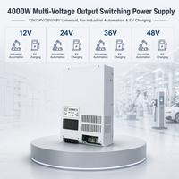 SCN-4000 usine en gros 4000W affichage d'alimentation à découpage 12v 24v 26v 48v apparence mince à sortie unique