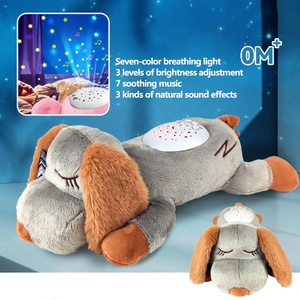 Dessin animé Animal confort lampe projecteur lit pacifie peluche bébé apaiser serviette dormir peluche jouet avec lampe musique - Product Image 4