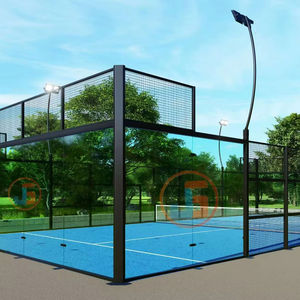 Cancha de Pádel de tubo galvanizado 10*20m, cancha de Pádel de color de logotipo personalizado para exteriores o interiores - Product Image 5