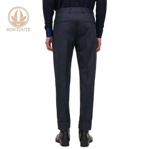 <span class=keywords><strong>Formal</strong></span> Mediados de cintura pierna recta uniforme hombre negro a rayas pantalones de niño chico <span class=keywords><strong>Formal</strong></span> pantalón - Product Image 2