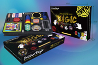 Kit de magie pour enfants Pason avec 25 tours faciles à réaliser, meilleur cadeau pour les enfants de 5 à 14 ans et plus, comprend des jeux de magie en plastique et des instructions sur DVD