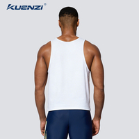Débardeur Homme Kuenzi à Col Rond, Coupe Classique, 93% Coton 7% Spandex, 220 GSM, Doux, Respirant, Grande Taille 6X, Personnalisable avec Logo